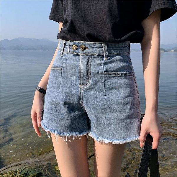 women's shorts high waist jeans female loose of 2021 summer elastic thin kind cultivate show straight, White;black
women's shorts high waist jeans female loose of 2021 summer elastic thin kind cultivate show straight, White;black