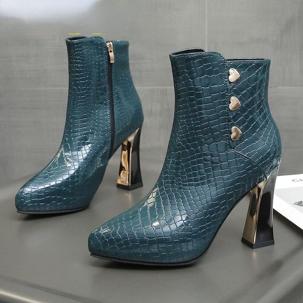 boots 2021 women fashion potied toe super high heels 10cm platform ankel booties chunky woman winter, Black
boots 2021 women fashion potied toe super high heels 10cm platform ankel booties chunky woman winter, Black