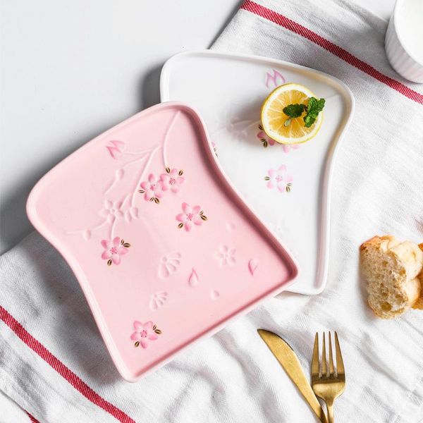 dishes & plates european style emboss ceramic creative breakfast bread snack tray dessert plate brown edge toast shaped pattern tableware
dishes & plates european style emboss ceramic creative breakfast bread snack tray dessert plate brown edge toast shaped pattern tableware