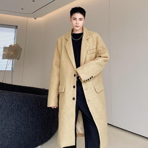 men's trench coats 2021 autumn korean style personality lapel woolen men casual loose thicken windbreaker for -xl, Tan;black
men's trench coats 2021 autumn korean style personality lapel woolen men casual loose thicken windbreaker for -xl, Tan;black