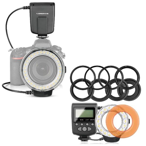 flash heads fc100 manual led macro ring light with 7 adapter for pentax digital camer
flash heads fc100 manual led macro ring light with 7 adapter for pentax digital camer