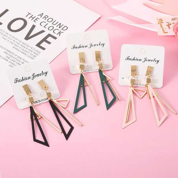 dangle & chandelier 2021 korean long statement geometric triangle tassel drop earrings for women fashion jewelry oorbellen brincos, Silver
dangle & chandelier 2021 korean long statement geometric triangle tassel drop earrings for women fashion jewelry oorbellen brincos, Silver