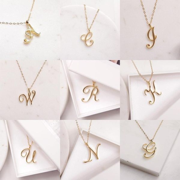 pendant necklaces exquisite 26 letter word necklace chain gold minimalist jewelry, Silver
pendant necklaces exquisite 26 letter word necklace chain gold minimalist jewelry, Silver