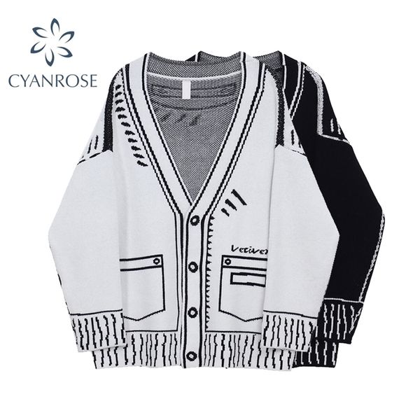 cardigan sweater women's autumn and winter single breasted long sleeve v neck knitted jacket coat fashion oversized 210515, White
cardigan sweater women's autumn and winter single breasted long sleeve v neck knitted jacket coat fashion oversized 210515, White