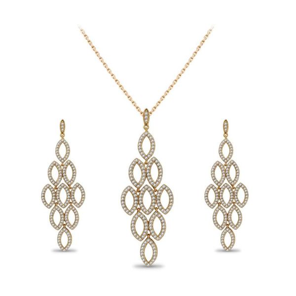 earrings & necklace fashionable and noble long style drop shaped wedding party with evening dress jewelry sets inlay zircon, Silver
earrings & necklace fashionable and noble long style drop shaped wedding party with evening dress jewelry sets inlay zircon, Silver