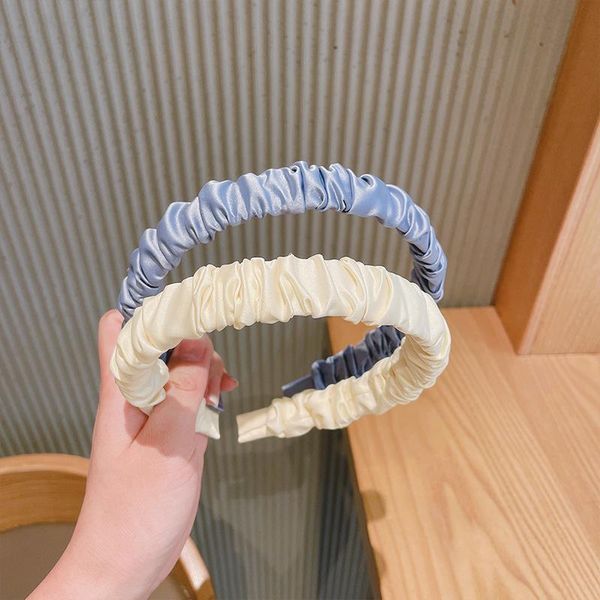 hair accessories east gate versatile temperament satin headband simple cream fold hairband korean net red sweet, Slivery;white
hair accessories east gate versatile temperament satin headband simple cream fold hairband korean net red sweet, Slivery;white
