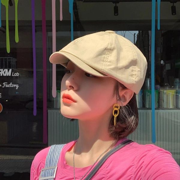 berets japanese simple women hats beret spring and autumn thin art leisure octagonal hat beanies bonnets for, Blue;gray
berets japanese simple women hats beret spring and autumn thin art leisure octagonal hat beanies bonnets for, Blue;gray