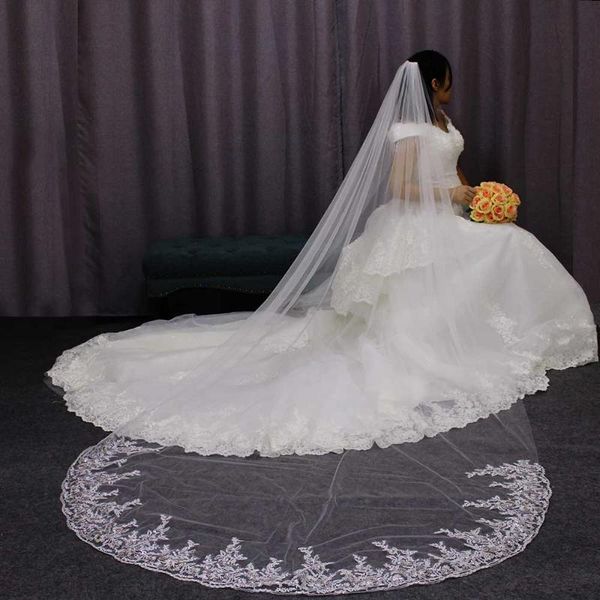 bridal veils soft tulle 3 meters long veil with metal comb one tier white ivory wedding welon bride accessories, Black
bridal veils soft tulle 3 meters long veil with metal comb one tier white ivory wedding welon bride accessories, Black