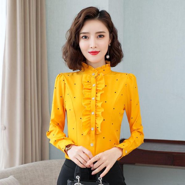women's blouses & shirts women blouse spring flounce long sleeve white chiffon st collar clothing blusas ropa de mujer
women's blouses & shirts women blouse spring flounce long sleeve white chiffon st collar clothing blusas ropa de mujer