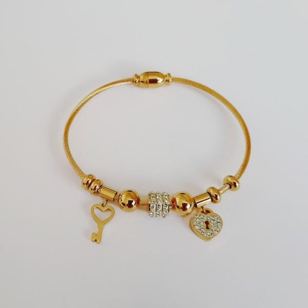 charm bracelets & bangles for women stainless steel jewelry accessories elegant gift bracelet femme, Golden;silver
charm bracelets & bangles for women stainless steel jewelry accessories elegant gift bracelet femme, Golden;silver