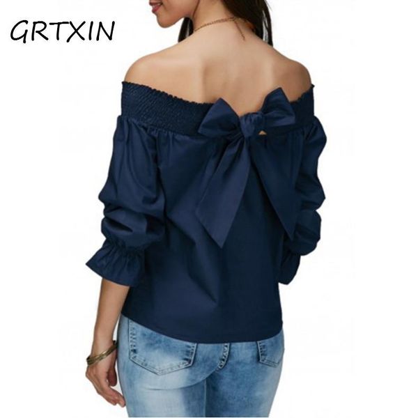 off shoulder spring summer strapless women blouse bowknot slash neck shirts casual loose blusas plus size women's blouses, White
off shoulder spring summer strapless women blouse bowknot slash neck shirts casual loose blusas plus size women's blouses, White