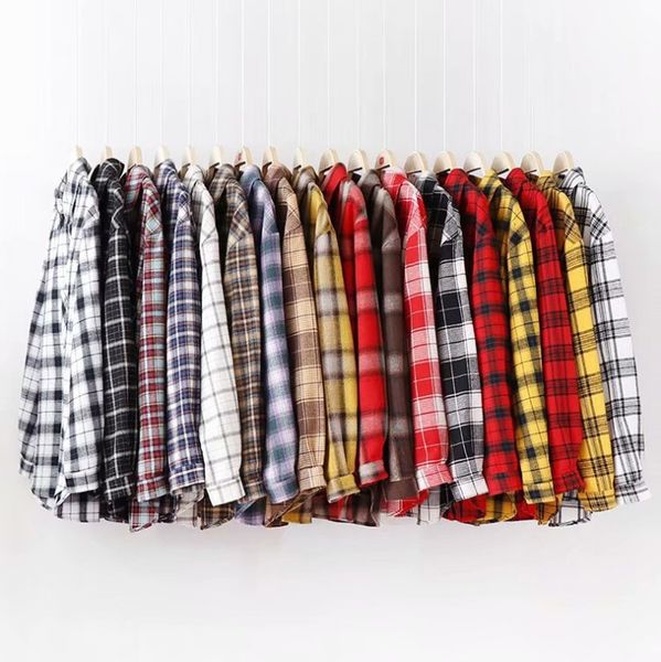 fashion women plaid shirt chic checked blouse long sleeve female casual print shirts loose cotton blusas women's blouses, White
fashion women plaid shirt chic checked blouse long sleeve female casual print shirts loose cotton blusas women's blouses, White