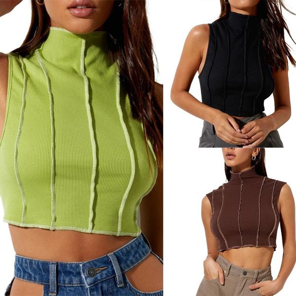 women's tanks & camis patchwork tank , sleeveless mock neck contrast stitch rib knit ladies, White
women's tanks & camis patchwork tank , sleeveless mock neck contrast stitch rib knit ladies, White