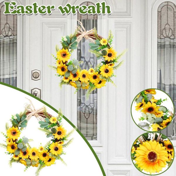 easter artificial yellow sunflower wreath decorative for home front door wall garland wedding party decoration flowers & wreaths
easter artificial yellow sunflower wreath decorative for home front door wall garland wedding party decoration flowers & wreaths