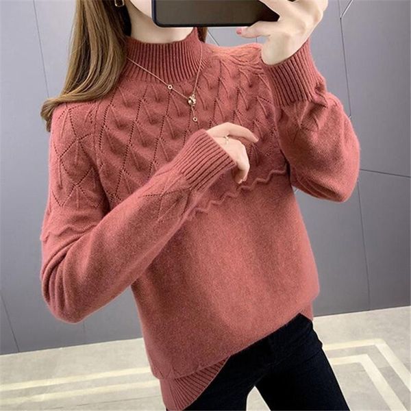 women's sweaters autumn winter half turtleneck knitted sweater women short pullover jumpers ladies high collar long sleeve knit female, White;black
women's sweaters autumn winter half turtleneck knitted sweater women short pullover jumpers ladies high collar long sleeve knit female, White;black