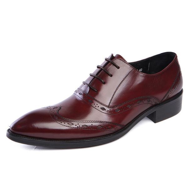 leather shoes pointed toe british men's shoes, european and american carved lace-up business dress, Black
leather shoes pointed toe british men's shoes, european and american carved lace-up business dress, Black