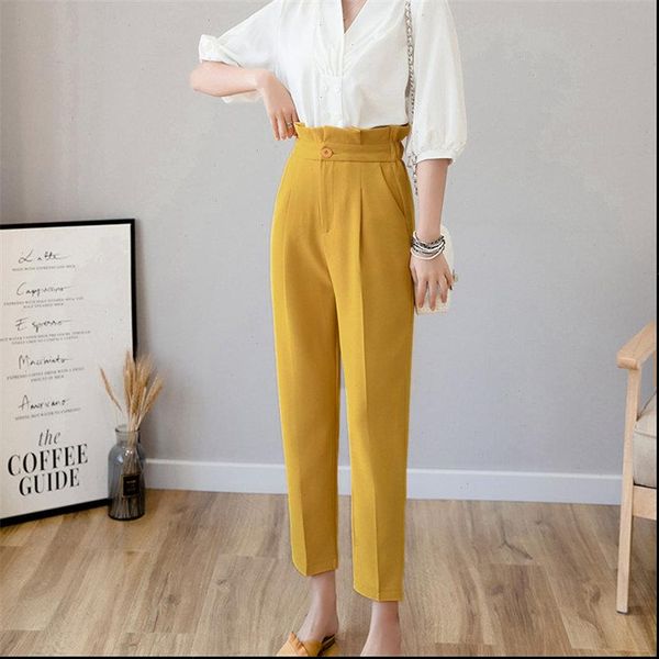 womens capris stylish streetwear bud waist large size autumn high casual pencil pants office lady loose slim ankle length, Black;white
womens capris stylish streetwear bud waist large size autumn high casual pencil pants office lady loose slim ankle length, Black;white