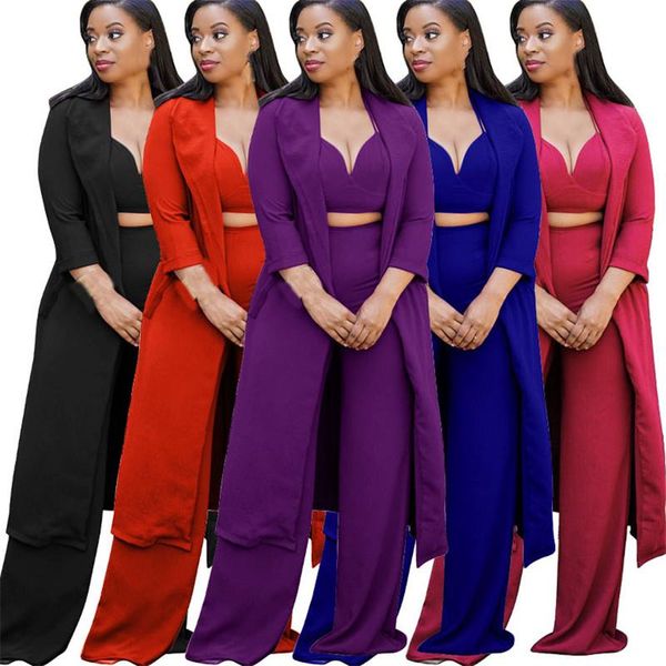 women's two piece pants wuhe casual office work 3 suits v neck spaghetti strap long sleeve coat+loose wide leg summer party outfits, White
women's two piece pants wuhe casual office work 3 suits v neck spaghetti strap long sleeve coat+loose wide leg summer party outfits, White