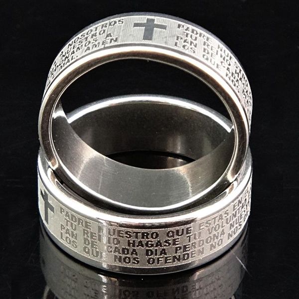 cluster rings d 6m religious silver 316l titanium stainless steel cross verses men's women ring wholesale jewelry lots a694, Golden;silver
cluster rings d 6m religious silver 316l titanium stainless steel cross verses men's women ring wholesale jewelry lots a694, Golden;silver
