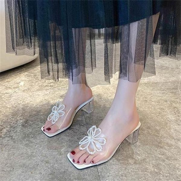sandals clear beaded square head heels slippers women summer shoes lady transparent pvc high pumps sandalias mujer, Black
sandals clear beaded square head heels slippers women summer shoes lady transparent pvc high pumps sandalias mujer, Black