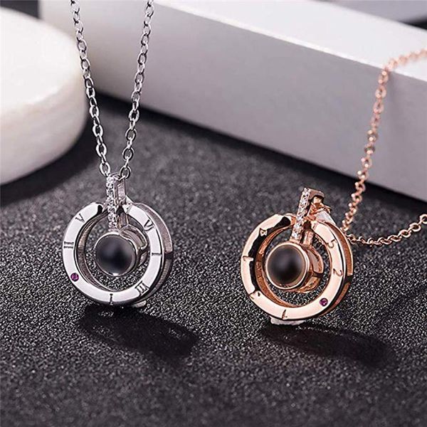 pendant necklaces i love you in 100 languages necklace microscopic carvings light projected for women link chain bijoux femme, Silver
pendant necklaces i love you in 100 languages necklace microscopic carvings light projected for women link chain bijoux femme, Silver