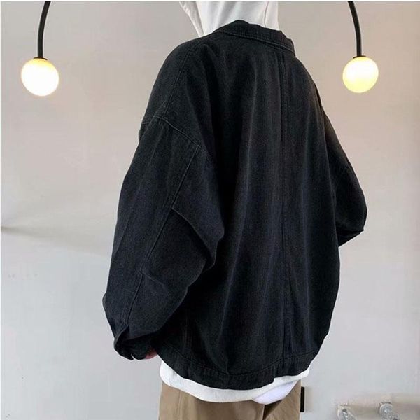 men's jackets casual jacket solid color men clothing loose denim plus size bomber cowboy chaquetas hombre, Black;brown
men's jackets casual jacket solid color men clothing loose denim plus size bomber cowboy chaquetas hombre, Black;brown