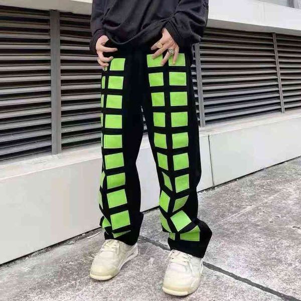 men's pants loose jeans for men and women, fluorescent green pants plaid, casual baggy apkz, Black
men's pants loose jeans for men and women, fluorescent green pants plaid, casual baggy apkz, Black