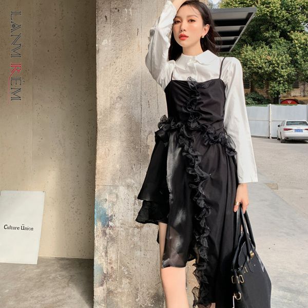 spring and summer black color asymmetric multi layered lace stitching suspender slim dress for women 2a3175 210507, Black;gray
spring and summer black color asymmetric multi layered lace stitching suspender slim dress for women 2a3175 210507, Black;gray