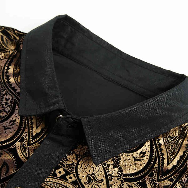 men's casual shirts european style personalized stamping printing luxurious long sleeve shirt high-end gold velvet soft men -xxxl wvfh, White;black
men's casual shirts european style personalized stamping printing luxurious long sleeve shirt high-end gold velvet soft men -xxxl wvfh, White;black