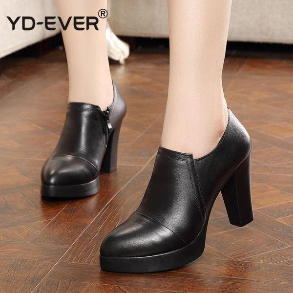 dress shoes spring and autumn women's thick high heels fashion women genuine leather first layer of cowhide platform pumps, Black
dress shoes spring and autumn women's thick high heels fashion women genuine leather first layer of cowhide platform pumps, Black
