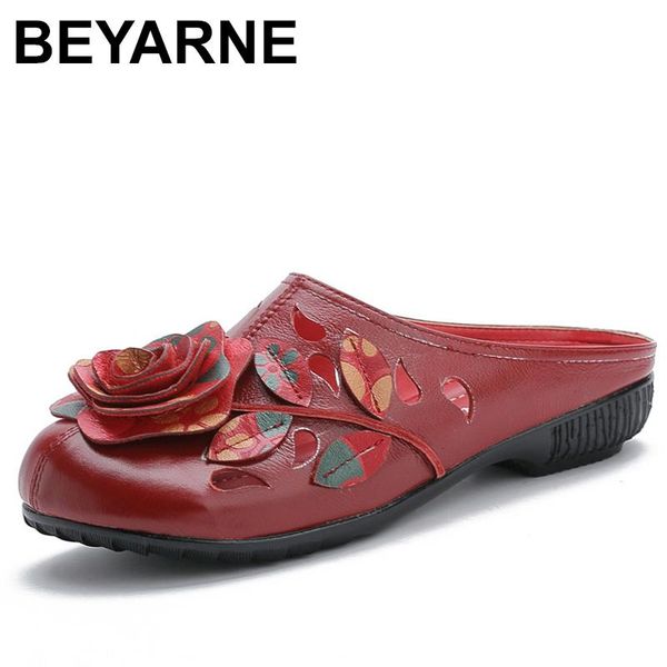 slippers beyarne2021summer genuine leather women cover toes handmade flower vintage style slides flat with shoes womane880, Black
slippers beyarne2021summer genuine leather women cover toes handmade flower vintage style slides flat with shoes womane880, Black