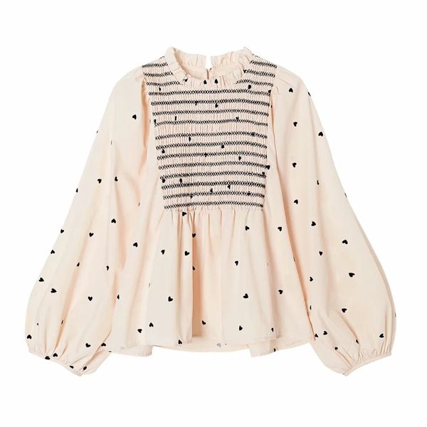 women embroidery splicing loose shirts female o neck lantern sleeve blouses casual lady blusas s8180 210430, White
women embroidery splicing loose shirts female o neck lantern sleeve blouses casual lady blusas s8180 210430, White
