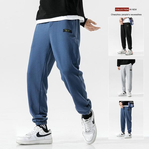 men's pants 2021 spring cotton joggers men quality sport sweatpants running tracksuit mens track streetwear blue, Black
men's pants 2021 spring cotton joggers men quality sport sweatpants running tracksuit mens track streetwear blue, Black