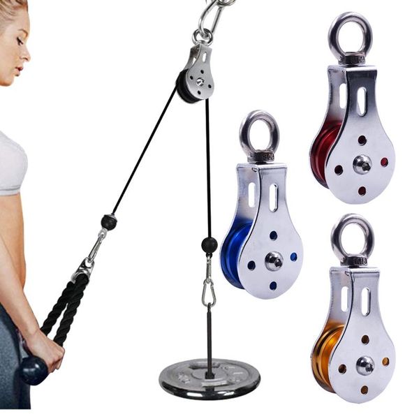 accessories wire rope attachment colorful fitness bearing pulley 360° rotation heavy duty aluminum wheel lifting strength workout equipment
accessories wire rope attachment colorful fitness bearing pulley 360° rotation heavy duty aluminum wheel lifting strength workout equipment