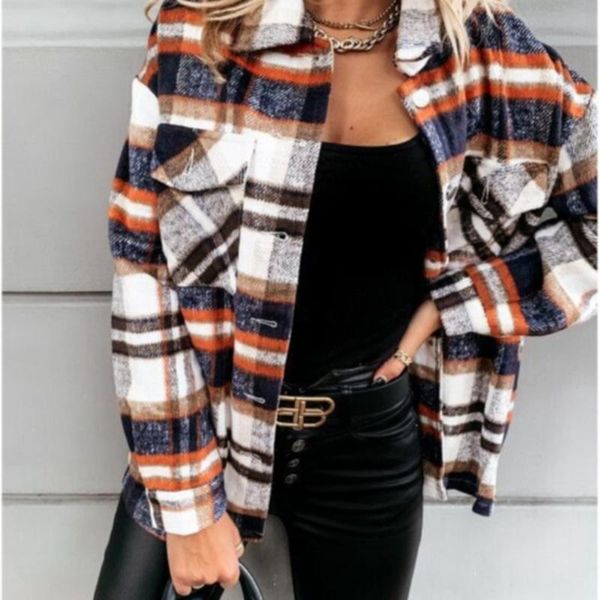 women shirt spring autumn female plaid jacket fluff blends long sleeve ladies loose casual coat 2021 streetwear women's blouses & shirt, White
women shirt spring autumn female plaid jacket fluff blends long sleeve ladies loose casual coat 2021 streetwear women's blouses & shirt, White