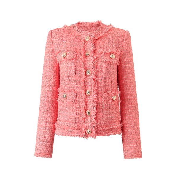 1111 xl 2022 spring autumn brand same style red crew neck long sleeve coat button tweed womens clothes fashion oushali, Black;brown
1111 xl 2022 spring autumn brand same style red crew neck long sleeve coat button tweed womens clothes fashion oushali, Black;brown