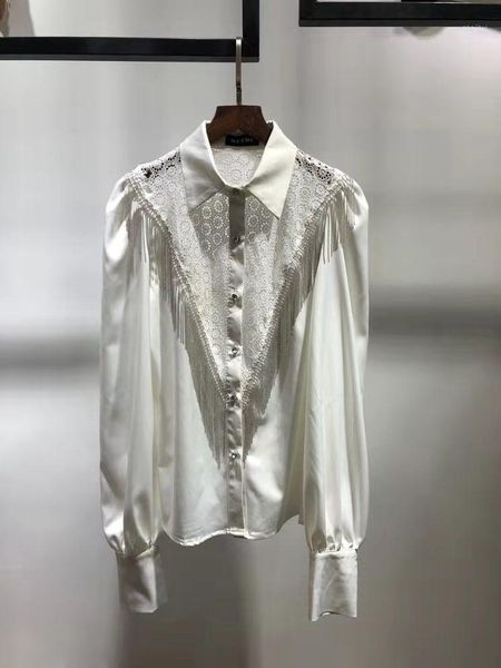 women's blouses & shirts ik0783 fashion 2021 runway luxury european design party style clothing, White
women's blouses & shirts ik0783 fashion 2021 runway luxury european design party style clothing, White