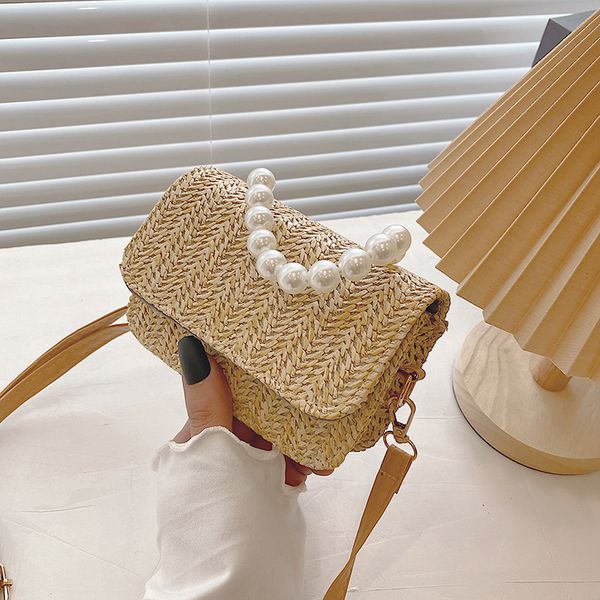 new handbags ins 2021 woven women's fashion straw pearl hand slung one shoulder bag factory direct sale
new handbags ins 2021 woven women's fashion straw pearl hand slung one shoulder bag factory direct sale