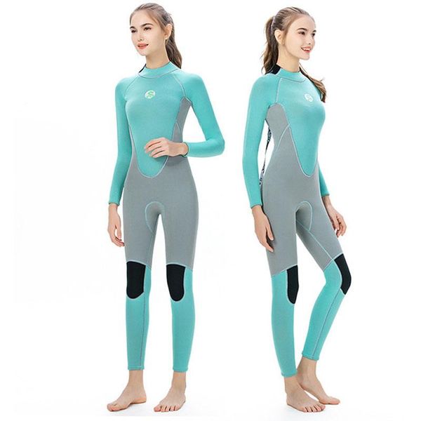swim wear the one-piece wetsuit female 3mm thickened long-sleeved warm sunscreen surfing clothes waterproof snorkeling
swim wear the one-piece wetsuit female 3mm thickened long-sleeved warm sunscreen surfing clothes waterproof snorkeling