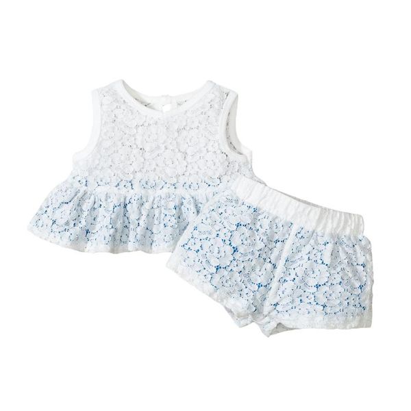 toddler baby girls sweet lace clothes sets crew neck sleeveless flared hem blouse vest with shorts outfits clothing, White
toddler baby girls sweet lace clothes sets crew neck sleeveless flared hem blouse vest with shorts outfits clothing, White