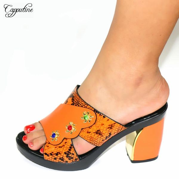 dress shoes pretty orange african women's high heel pumps with stones for party cr2123 height 7.8cm, Black
dress shoes pretty orange african women's high heel pumps with stones for party cr2123 height 7.8cm, Black