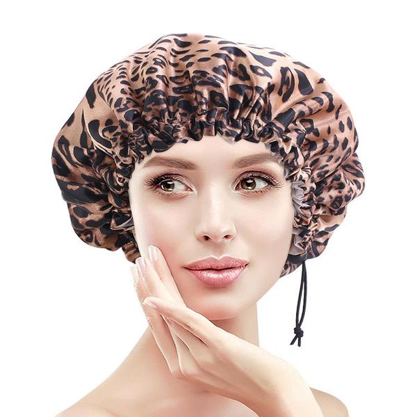 beanies double layer bonnets elastic printing satin shower cap adjustable waterproof leopard dustproof and oily fume
beanies double layer bonnets elastic printing satin shower cap adjustable waterproof leopard dustproof and oily fume