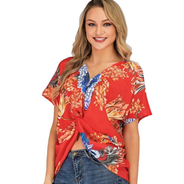 women's blouses & shirts blouse summer bat sleeve print v-neck tunic womens and, White
women's blouses & shirts blouse summer bat sleeve print v-neck tunic womens and, White