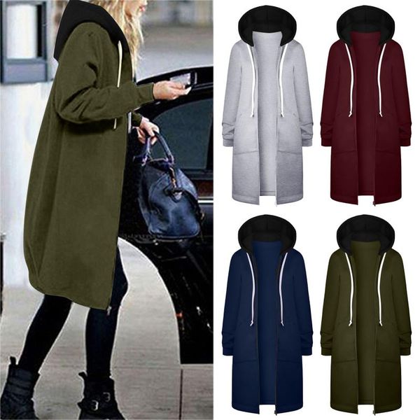 women's hoodies & sweatshirts women couple sweatshirt warm zipper open long coat jacket outwear tracksuit sports casual loose jumper, Black
women's hoodies & sweatshirts women couple sweatshirt warm zipper open long coat jacket outwear tracksuit sports casual loose jumper, Black