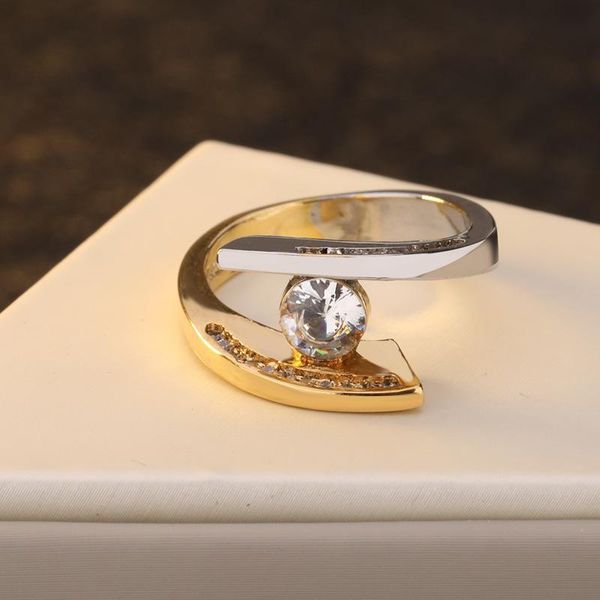 wedding rings mengyi creative luxury design tow-tone color ring white gold/golden for women fashion valentines xmas gift jewelry, Slivery;golden
wedding rings mengyi creative luxury design tow-tone color ring white gold/golden for women fashion valentines xmas gift jewelry, Slivery;golden