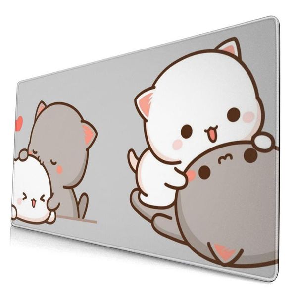 mouse pads & wrist rests peach mochi cat gaming mousepad desk mat computer anti-slip natural rubber with locking edge
mouse pads & wrist rests peach mochi cat gaming mousepad desk mat computer anti-slip natural rubber with locking edge