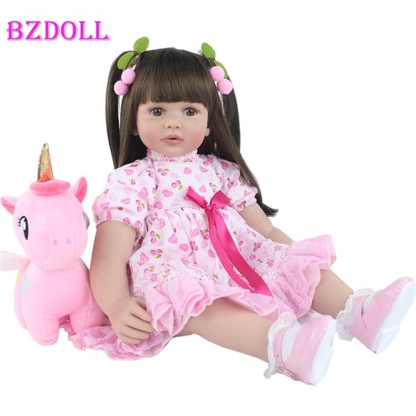 60cm soft silicone reborn babies doll princess alive toddler bebe dress up play house toys kid birthday gift 220315
60cm soft silicone reborn babies doll princess alive toddler bebe dress up play house toys kid birthday gift 220315