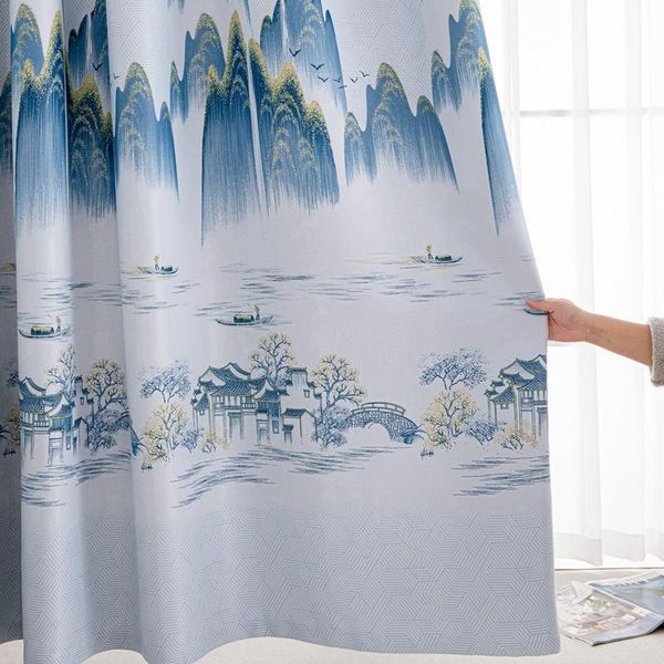 curtain & drapes chinese landscape printed blackout for bedroom living room decor nordic modern window blinds kitchen panel zh238e
curtain & drapes chinese landscape printed blackout for bedroom living room decor nordic modern window blinds kitchen panel zh238e