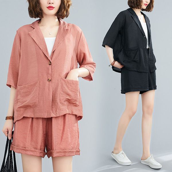 short 2021 summer shirt jacket great casual literary size suit women thin linen + shorts two pieces female clothes set zh266 l6sk, White;black
short 2021 summer shirt jacket great casual literary size suit women thin linen + shorts two pieces female clothes set zh266 l6sk, White;black