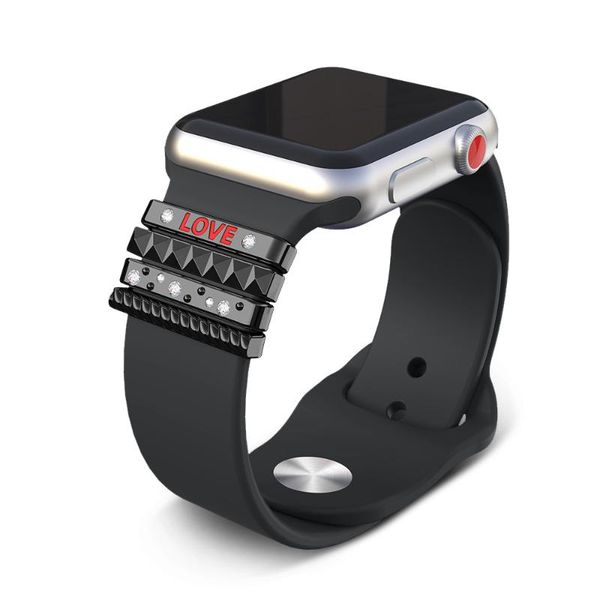 watch bands decorative ring 38mm original silicone strap stainless steel ornament for band, Black;brown
watch bands decorative ring 38mm original silicone strap stainless steel ornament for band, Black;brown